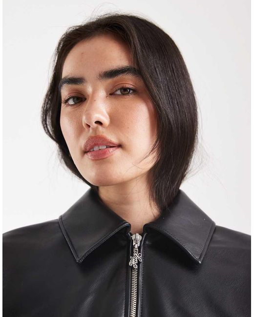 HUGO Blue Autene Faux Leather Jacket