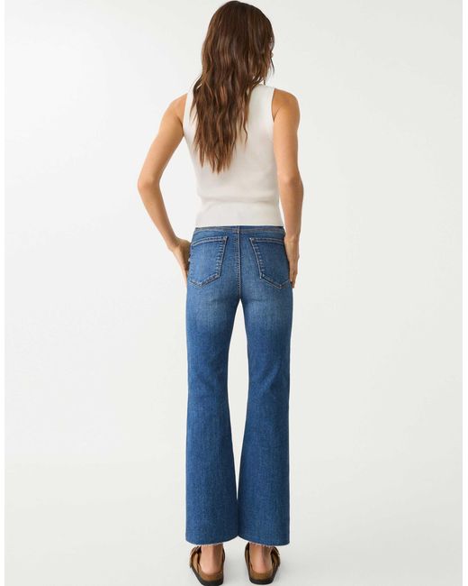 Stradivarius Blue – d78 – verkürzte schlagjeans