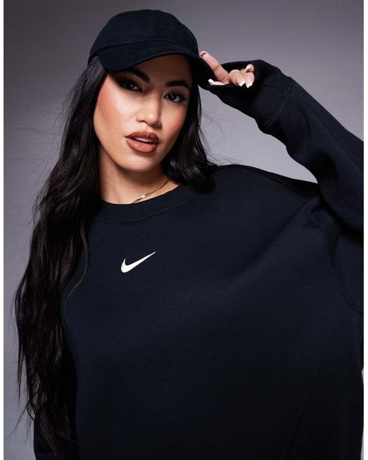 Nike Black Phoenix Fleece Oversized Sweatshirt