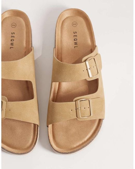 SEQWL White Molsen Sandals With Buckles for men