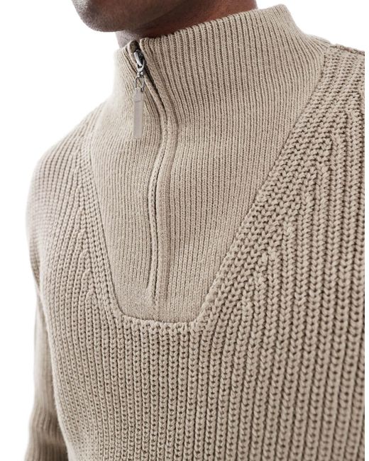 New Look – strickpullover in Natural für Herren