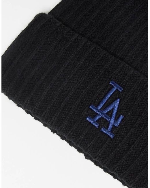 '47 Blue La Dodgers Ribbed Cuff Knit Beanie