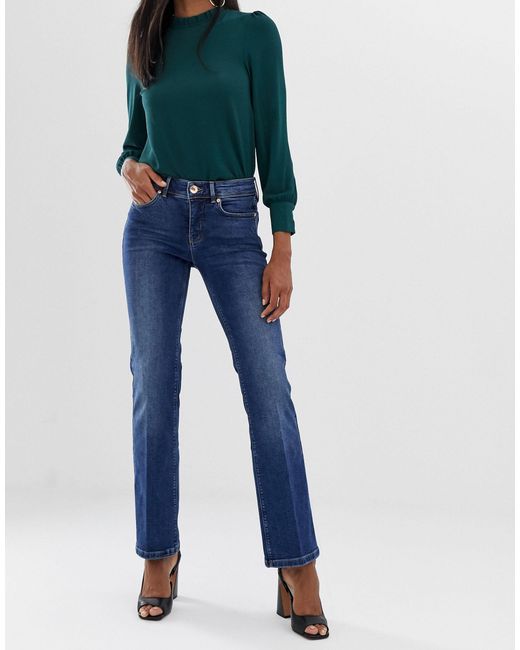 blue kick flare jeans