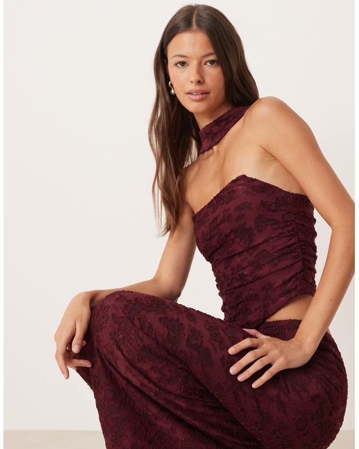ASOS Red Co-ord Scarf Neck Bandeau