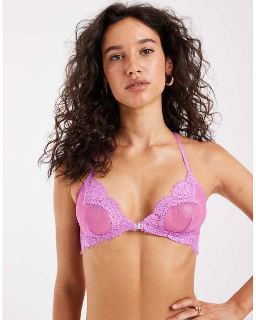 Free People Purple Fione Demi Underwire