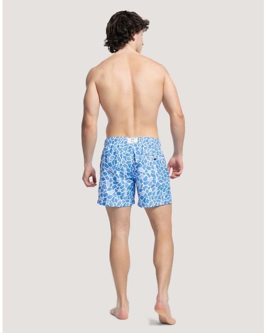 Apreslife Blue Mosaic Swimshorts for men