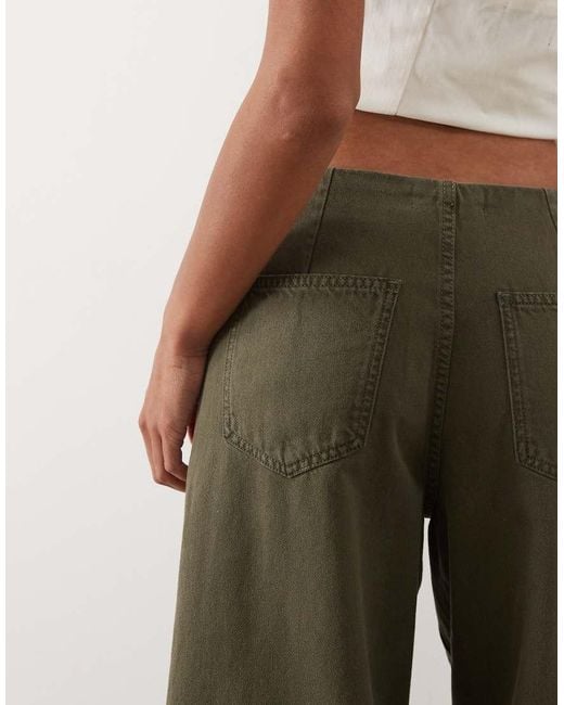 ASOS Natural Denim Dad Shorts
