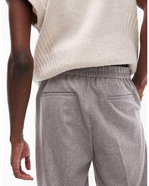 Pantalones grises Topman de hombre de color Gray