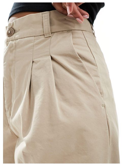 Leola - pantalon à plis - beige Carhartt en coloris White