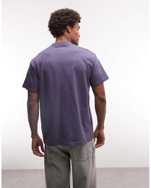 Carhartt Blue Fan Graphic T-shirt for men