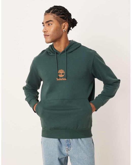 Timberland Hoodie Met Logo in het Green voor heren