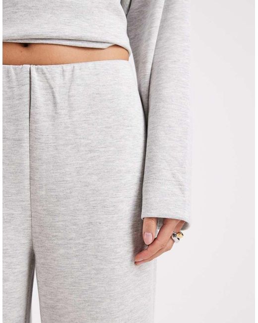 Vero Moda White Soft Wide Leg jogger Co-ord