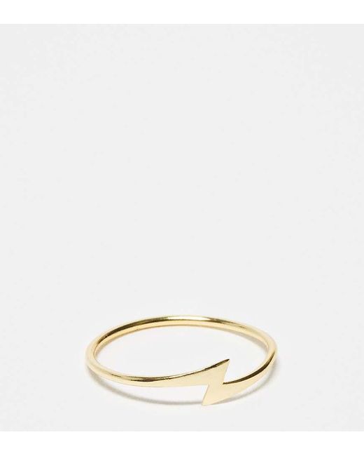 Kingsley Ryan Vergulde Ring Met Flash-Ontwerp in het Natural