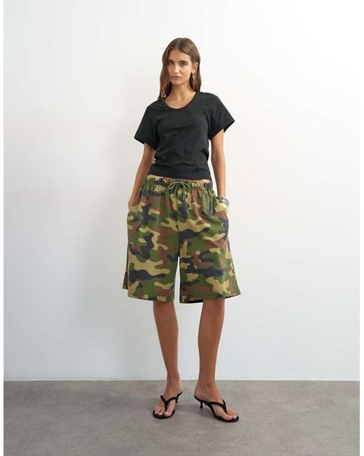 TOPSHOP Black Scoop Neck Sculpted T-shirt