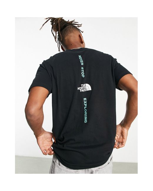 The North Face Vertical Nse Tshirt in Black for Men Lyst