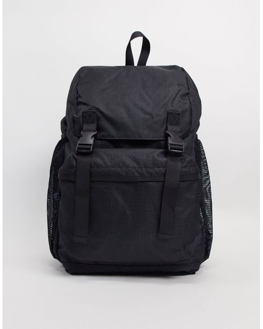 TOPMAN Utility Backpack in Black for Men | Lyst