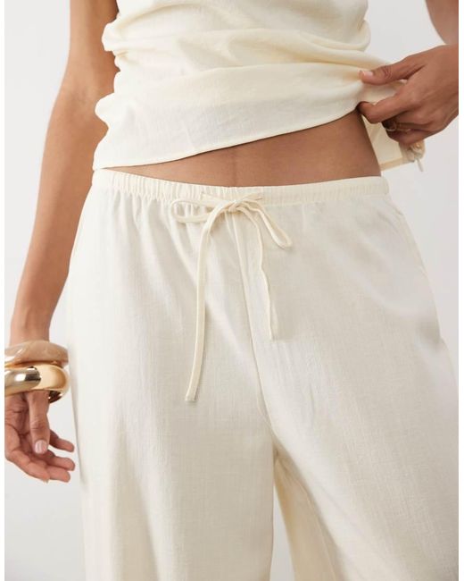 Mango Natural Riga Relaxed Pants