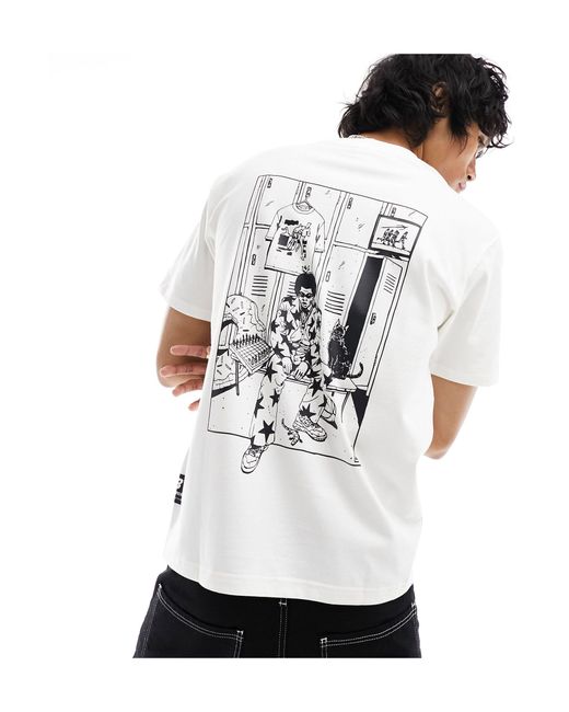 New Balance White Saint Ange Artist Back Print T-shirt for men