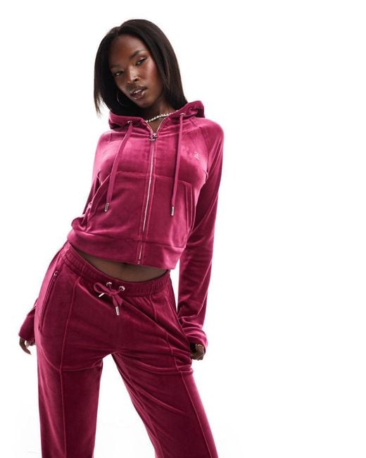 Juicy couture velour zip hoodie sale