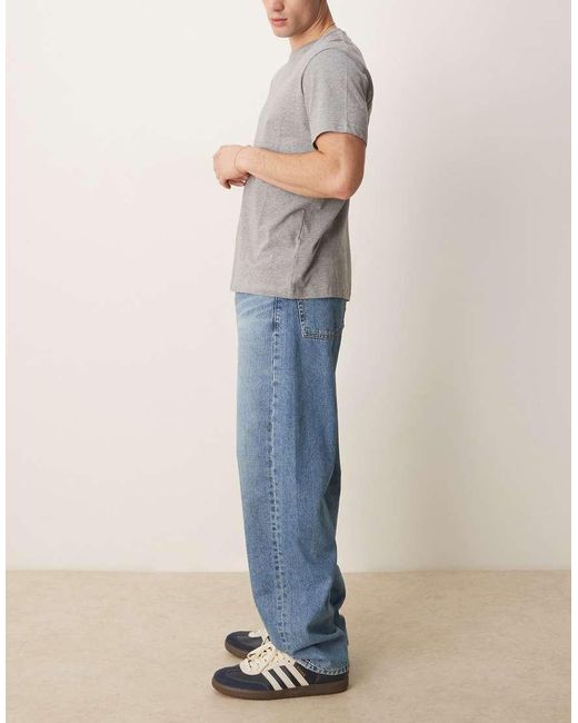 ASOS Blue baggy Jeans for men