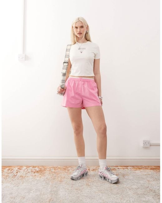 Collusion Pink Woven Boxer Short
