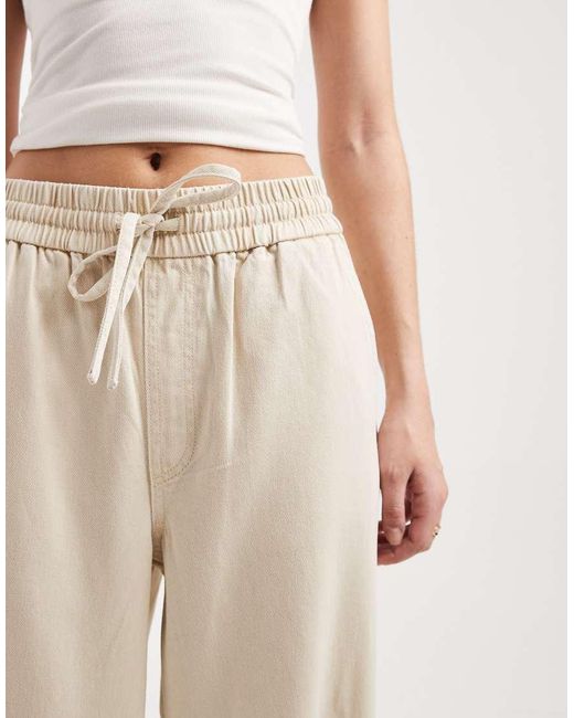 ONLY Natural High Waist Pull On Trouser