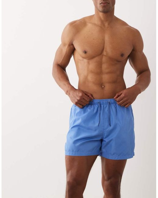 Brave Soul Blue Swim Shorts for men
