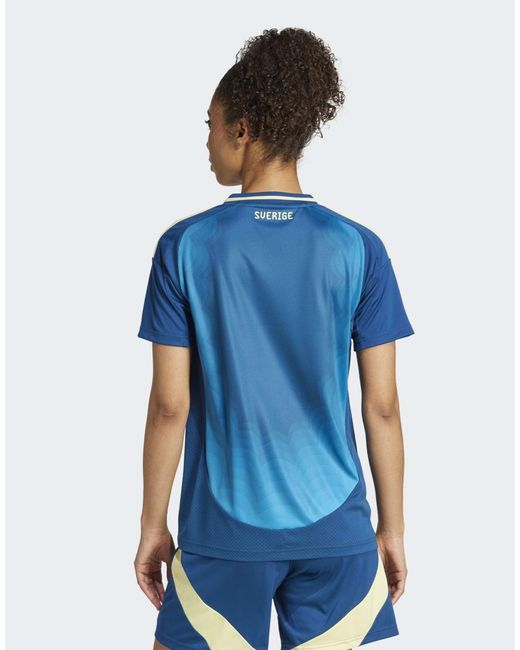 Suède équipe féminine - maillot extérieur 25- marine Adidas Originals en coloris Blue