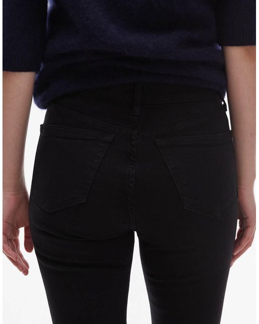 Topshop Unique Black Jamie High Rise Skinny Jean