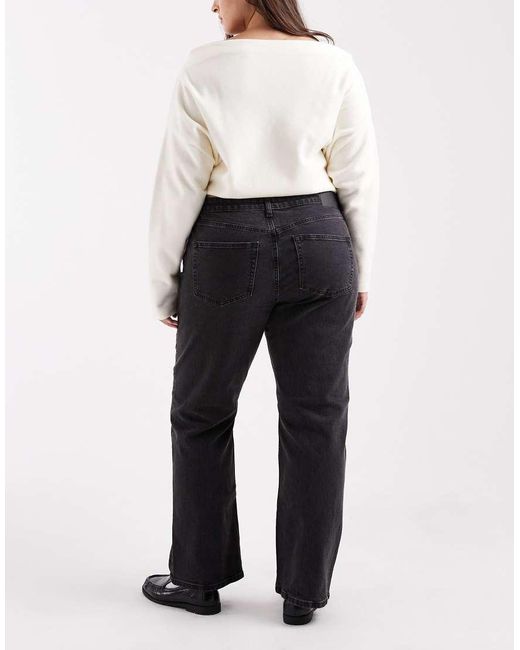 ASOS White Asos Design Curve Comfort Stretch Straight Leg Jeans