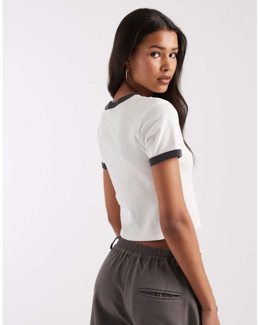 Levi's White Moon Graphic Ringer Tee
