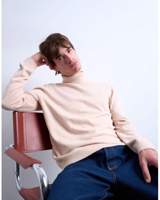 Topman – essential – strick-rollkragenpullover in Multicolor für Herren