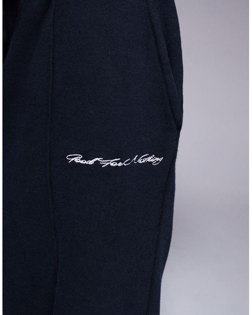 Good For Nothing Blue Seam Detail Wide Leg Relaxed Jogger