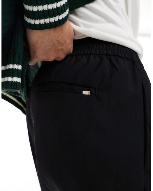 Pantalon fuselé habillé à cordon Jack & Jones pour homme en coloris Black
