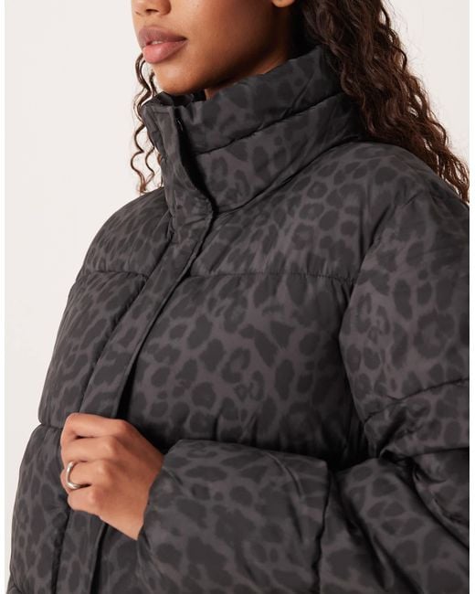 Vila Black Longline Puffer Jacket