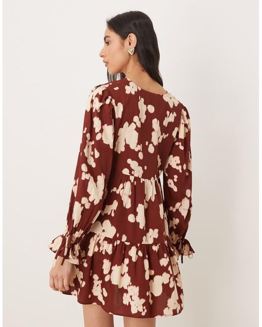 Wednesday's Girl Red Floaty Mini Dress