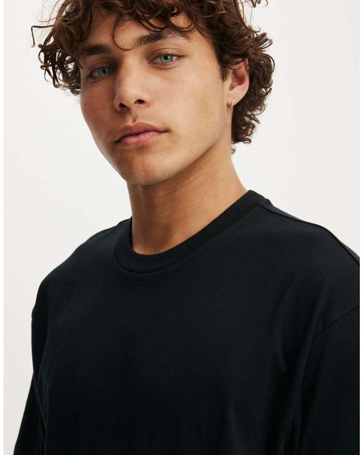 Cotton On Black Everyday Fit T-Shirt for men