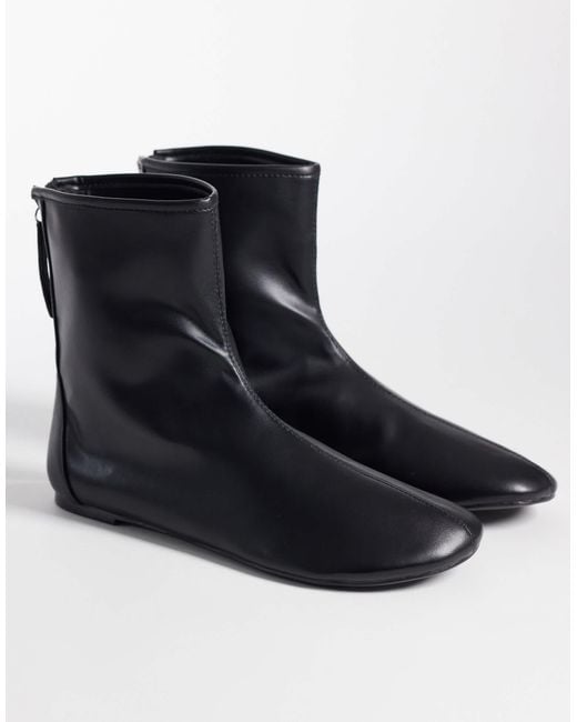 SEQWL Black Refined Ankle Boots
