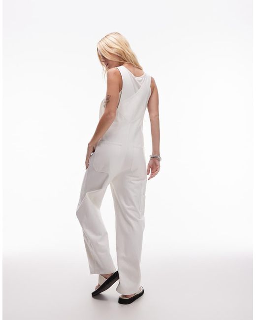 Peto Vaquero Blanco Hueso De Estilo Worker De Sarga Lavada De -Neutro ARKET de color White