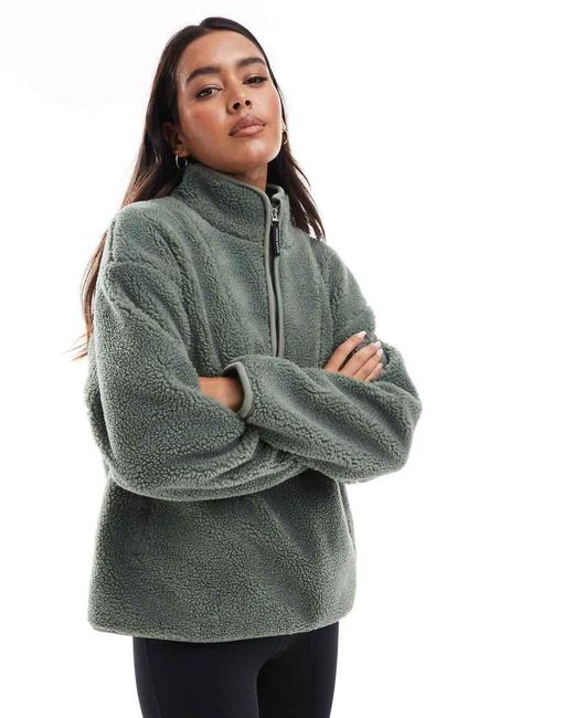 South Beach Green Borg Quarter Zip
