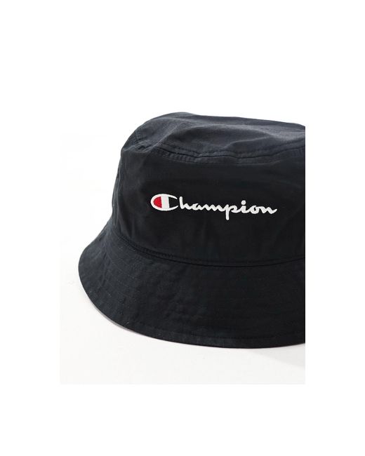 Cappello da pescatore di Champion in Black da Uomo