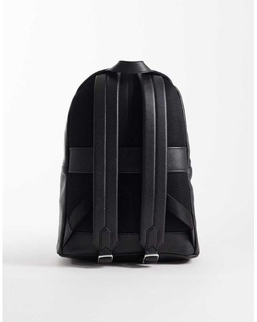 Polo Ralph Lauren Blue Pebbled Leather Large Backpack for men