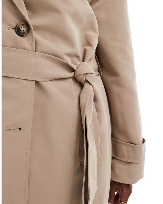 Vero Moda White Longline Belted Trench Coat