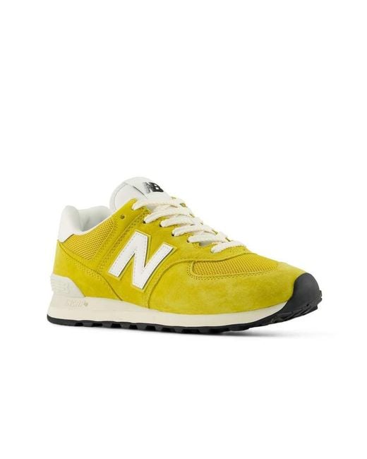 New Balance Yellow 574 Trainers