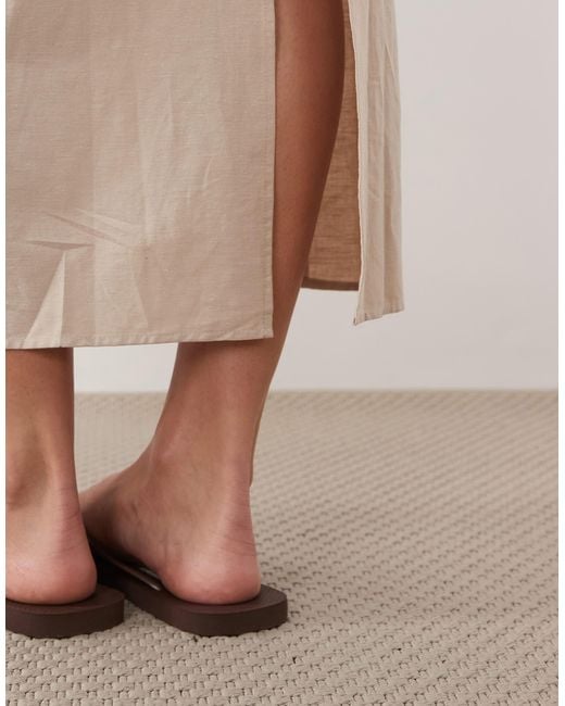 ASOS Natural Maxi Shift Dress