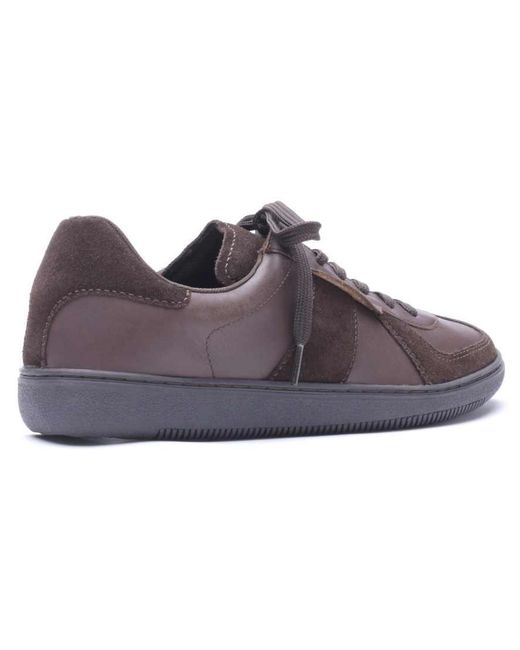 Base London Brown Tommo Lace Up Trainer for men