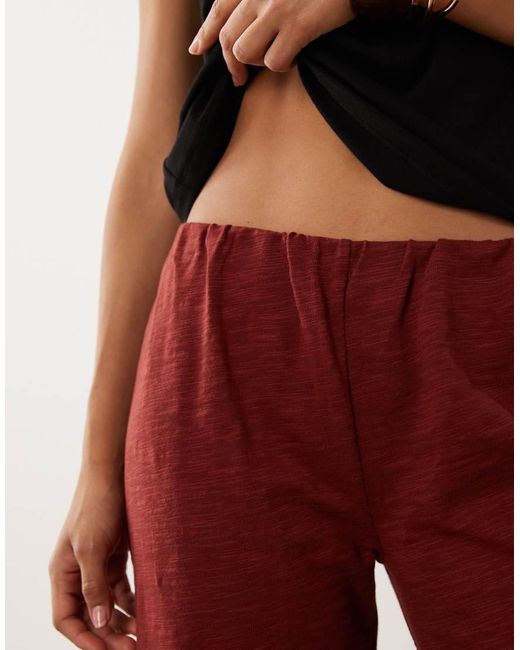 ASOS Red Wide Leg Co-ord Trouser
