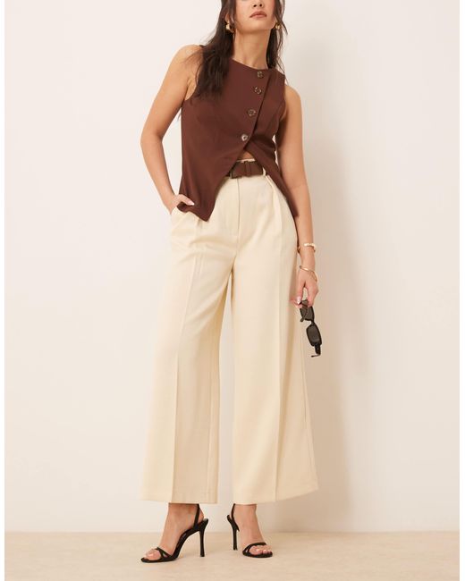 ASOS Natural – elegante, knöchellange hose