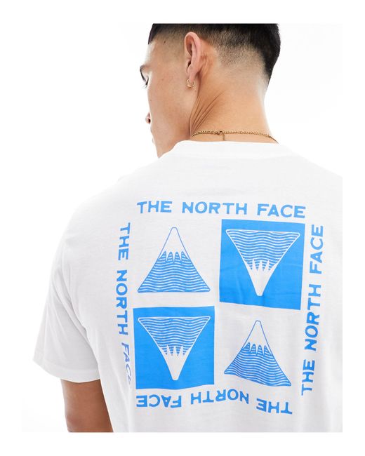 The North Face Blue Back Print Graphic T-shirt for men