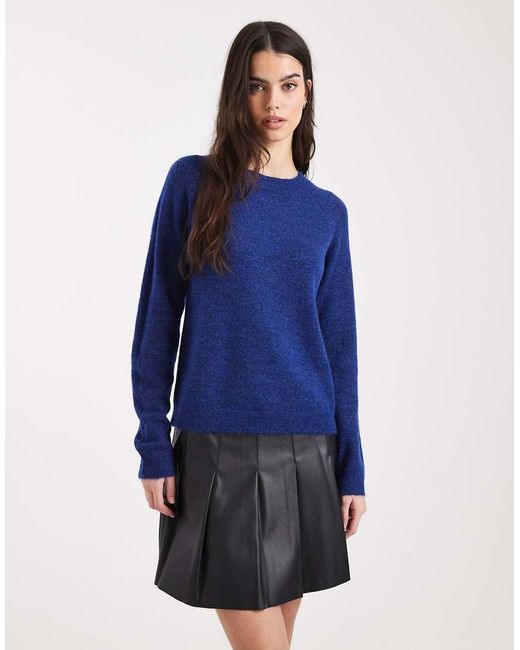 Jersey Oscuro Con Cuello Alto De Pieces de color Blue